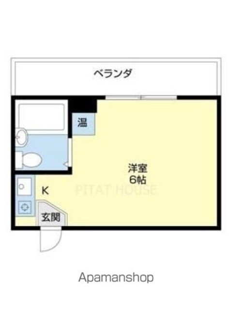 シャトー湊本町[1R/18m2]の間取図