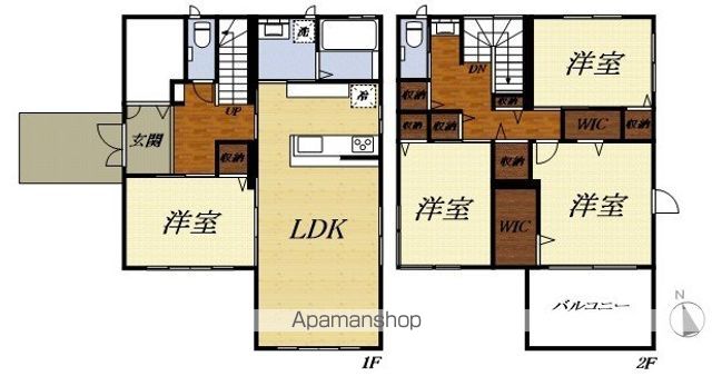東海道本線 御厨駅 徒歩19分 2階建 築6年の間取り写真