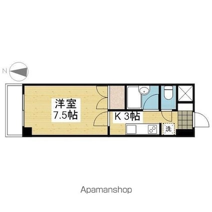 ベルメゾン久万ノ台[1K/1m2]の間取図