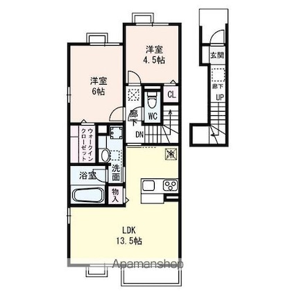 アンティム[2LDK/63.21m2]の間取図