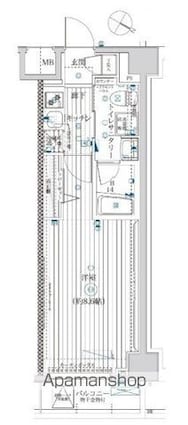 スプレスター志村坂上[1K/25.48m2]の間取図