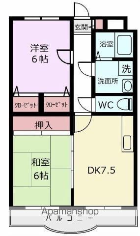 リージングマンションIの間取り写真