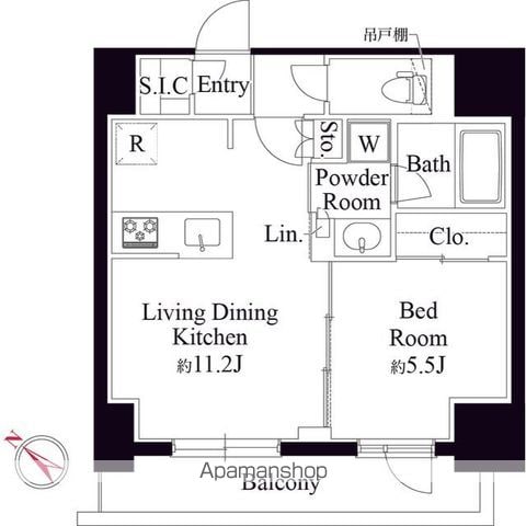 グランパセオ銀座築地の間取り