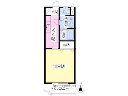 ジュネスミトモ[1K/30.1m2]の間取図