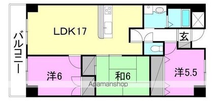 ル・ロア・ヴェール[3LDK/78.6m2]の間取図