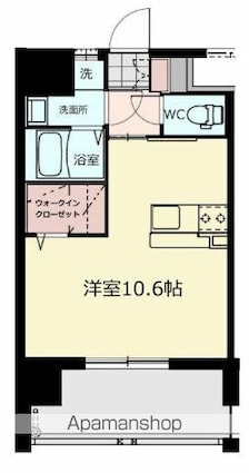 Ｃａｌｉｆｏｒｎｉａ　ＡＰＴ[1R/28.6m2]の間取図