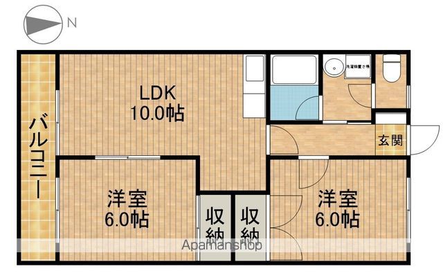 シャトー富ヶ丘の間取り写真