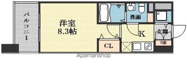 プラウドフラット新大阪の間取り写真