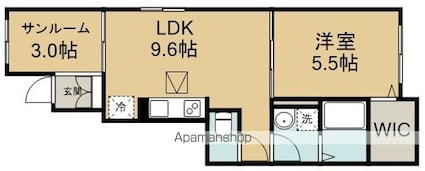 仮）川越市アパート１[1LDK/40.11m2]の間取図