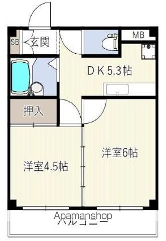 メゾンエルドラードの間取り