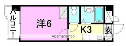 富士樋又ビル[1K/19.08m2]の間取図