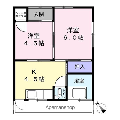こざか荘の間取り写真