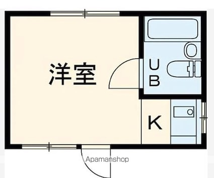 ポルシェ世田谷駒沢ＡＢ棟[1R/11.75m2]の間取図