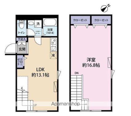 Ｃｉｏｎ　Ｏｈａｎａｊａｙａ[1LDK/54.46m2]の間取図