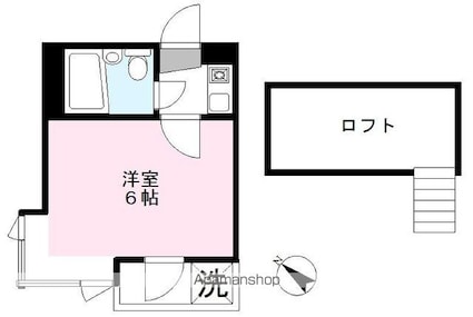 ジュネパレス松戸第９２[1K/13.64m2]の間取図