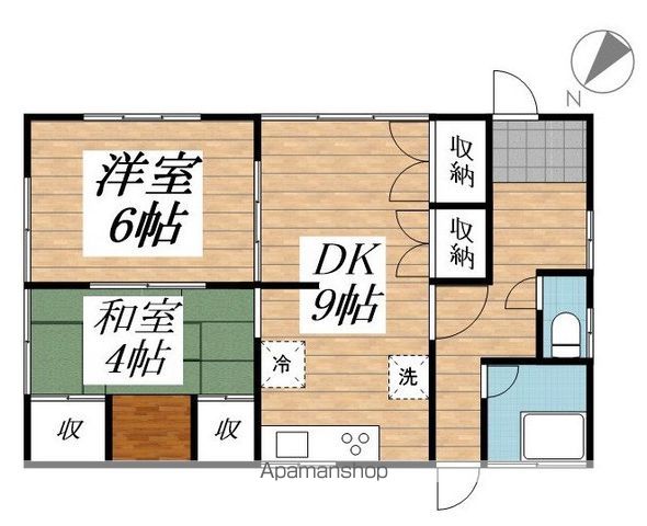 角折戸建の間取り写真