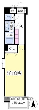 アービア永木[1K/31.69m2]の間取図