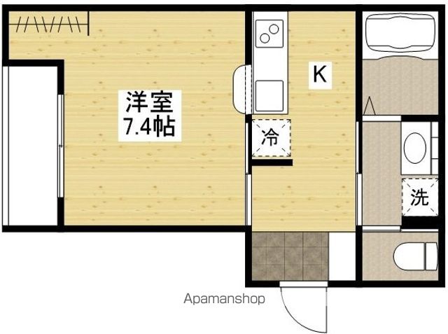 AZUR舟入南の間取り写真