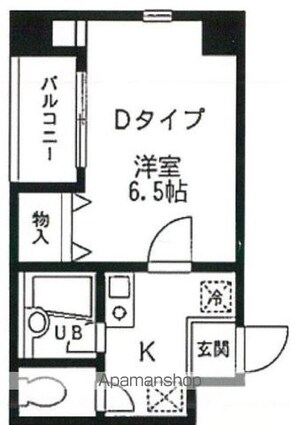 プレミール浅草[1K/22.53m2]の間取図
