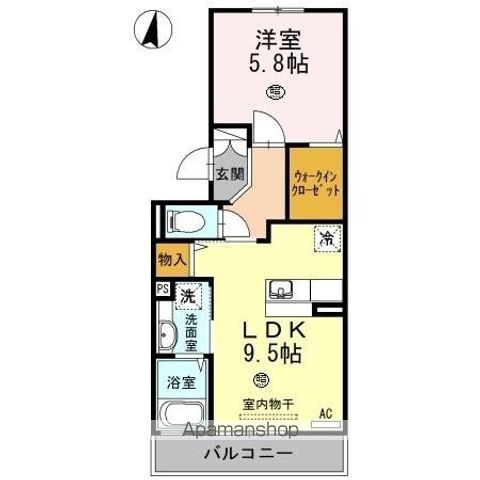 ウィルコート小郡給領町 C・D C棟の間取り写真
