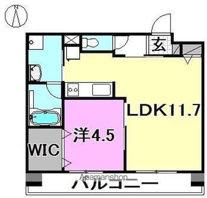 ＩＮＧーαＡＮＮＥＸ　イングアルファアネックス[1LDK/40.32m2]の間取図