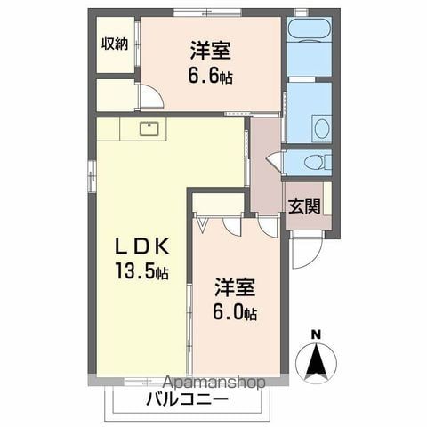 ダイヤモンドハイツの間取り写真