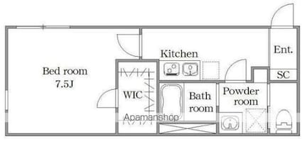 ＳＯＰＨＩＡＳ要町[1K/30.03m2]の間取図