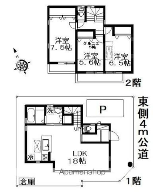 東京都三鷹市中原４丁目[3LDK/89.42m2]の間取図