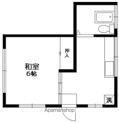 佐藤ハイツ[1DK/22.27m2]の間取図