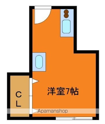 トラストワン本郷[1R/13.66m2]の間取図