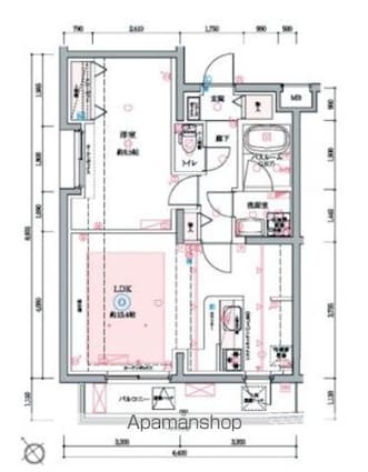 ＣＲＥＶＩＳＴＡ成増Ⅱ[1LDK/54.16m2]の間取図