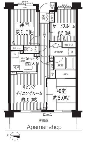 ＫＳ桜川の間取り