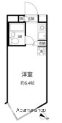 エスポワール中目黒[1R/16.22m2]の間取図