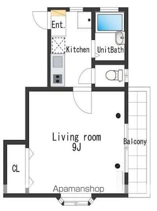 セレナ椎名町[1K/28m2]の間取図