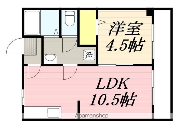 【和歌山市内原のハイツの間取り】