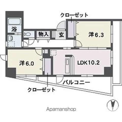 ヴィルコート城南の間取り写真