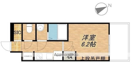 プレサンス大津京町ヴェリス[1K/21.83m2]の間取図