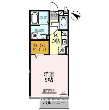 レイクヴィラ・マキノ[1K/30.28m2]の間取図