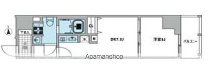 東京都墨田区横川４丁目[1DK/32.73m2]の間取図
