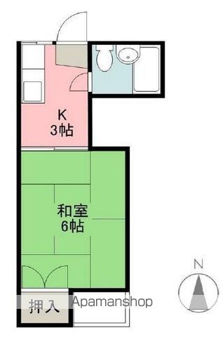和風アパート和の間取り写真