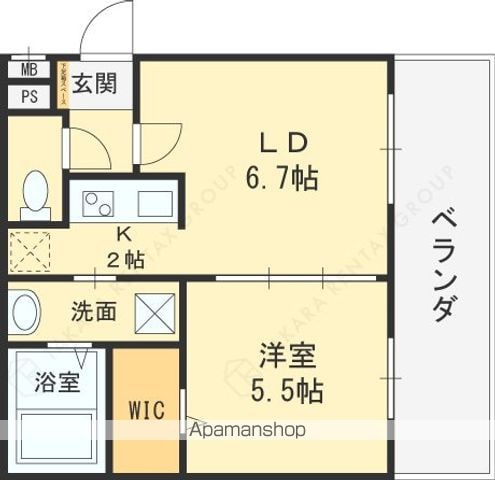 フジパレス西宮南甲子園の間取り写真