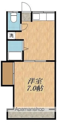 ベルファースト[1DK/28.09m2]の間取図