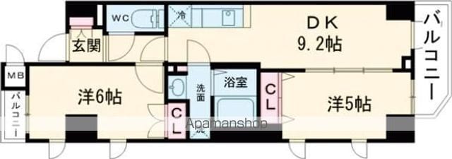 アジュールテラス中野新橋の間取り写真