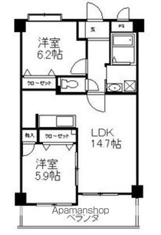 第５元木ビルの間取り