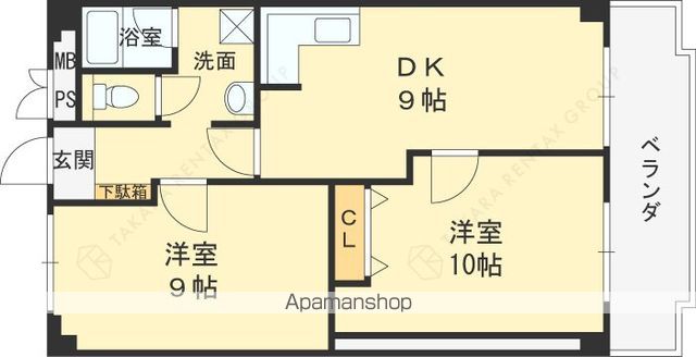 西宮ニューコーポの間取り写真