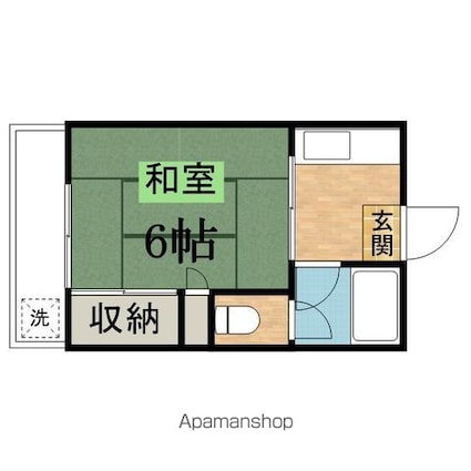 ニューオーツカマンション[1K/19.87m2]の間取図