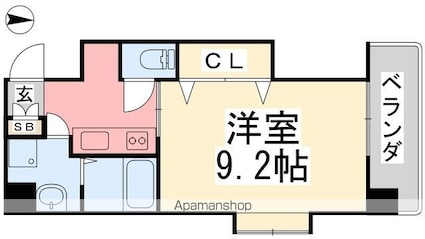 フェニックス味酒[1K/30m2]の間取図