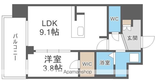 FASTATE難波LUXUの間取り写真