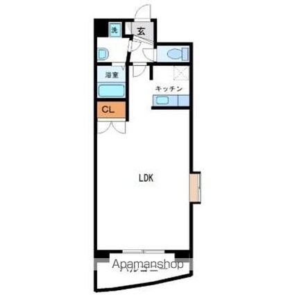サンフォルトゥーナ宮崎駅東[1R/40.02m2]の間取図