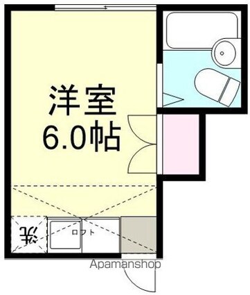ヴィラ鶴新田　弐番館[1R/17.2m2]の間取図